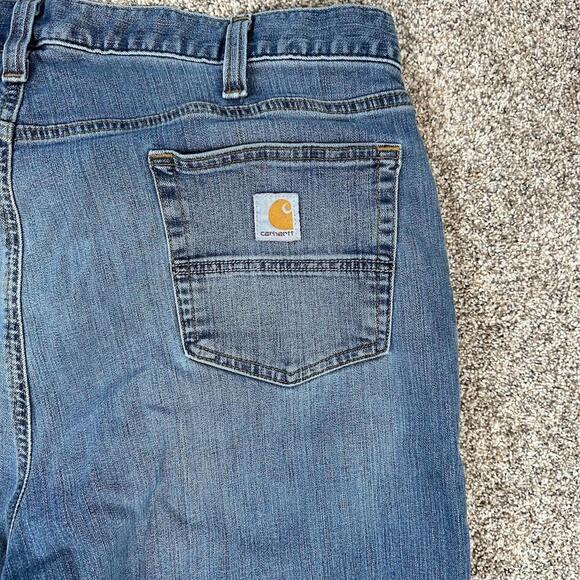 Carhartt Jeans 40x34 (37x33) Blue Denim Relaxed Fit Work Wear Casual Outdoor Men - Picture 10 of 11